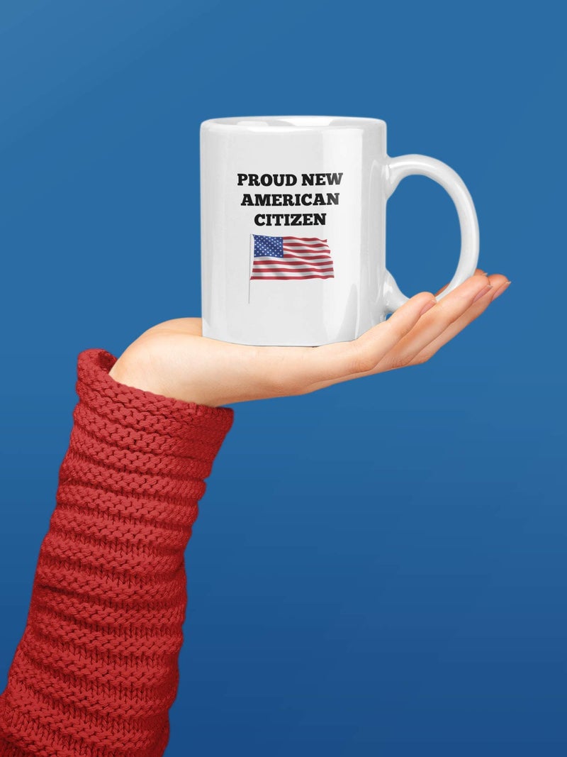 Casitika US American New Citizenship Gifts. 11 oz USA Flag Mug. Gift Idea For Proud Citizens. - Image 3